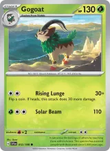 Gogoat · Scarlet & Violet Pokémon card