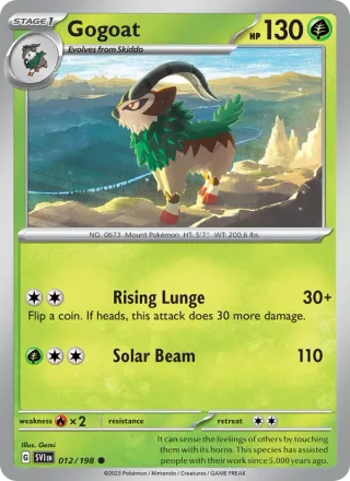 Gogoat #012 · Scarlet & Violet Pokémon card