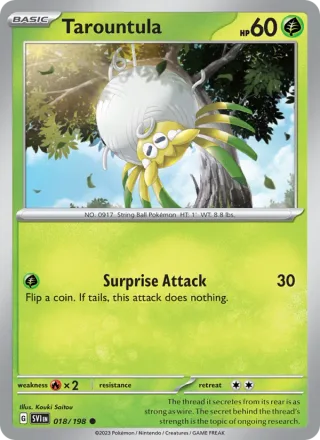 Tarountula #018 · Scarlet & Violet Pokémon card