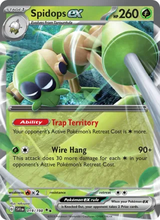 Spidops ex #019 · Scarlet & Violet Pokémon card