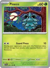 Pineco · Scarlet & Violet Pokémon card