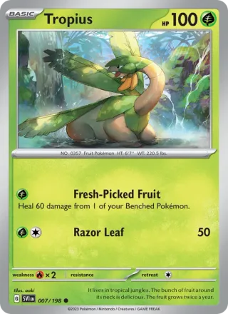 Tropius #007 · Scarlet & Violet Pokémon card