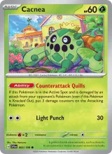 Cacnea · Scarlet & Violet Pokémon card