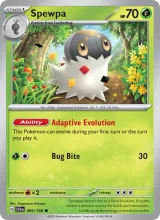 Spewpa · Scarlet & Violet Pokémon card
