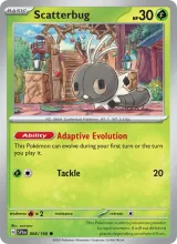 Scatterbug · Scarlet & Violet Pokémon card