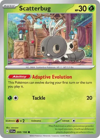 Scatterbug #008 · Scarlet & Violet Pokémon card