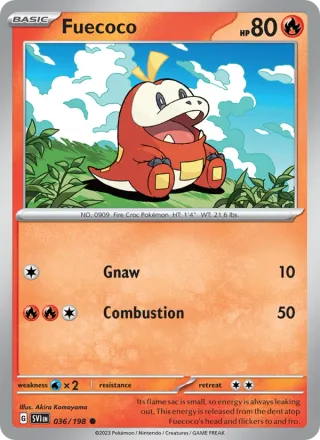 Fuecoco #036 · Scarlet & Violet Pokémon card