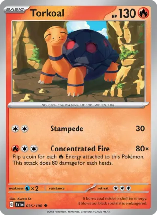 Torkoal #035 · Scarlet & Violet Pokémon card