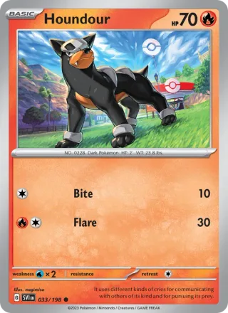 Houndour #033 · Scarlet & Violet Pokémon card