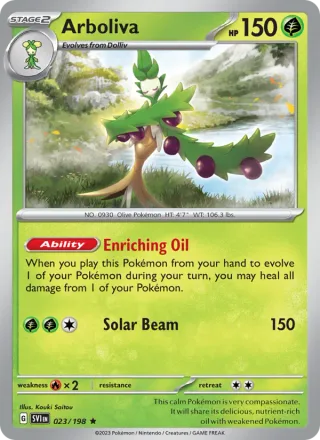 Arboliva #023 · Scarlet & Violet Pokémon card