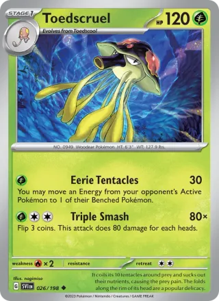 Toedscruel #026 · Scarlet & Violet Pokémon card