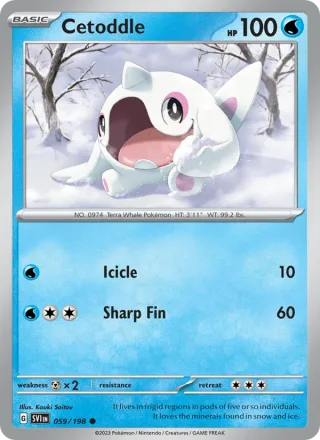 Cetoddle #059 · Scarlet & Violet Pokémon card