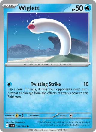 Wiglett #055 · Scarlet & Violet Pokémon card