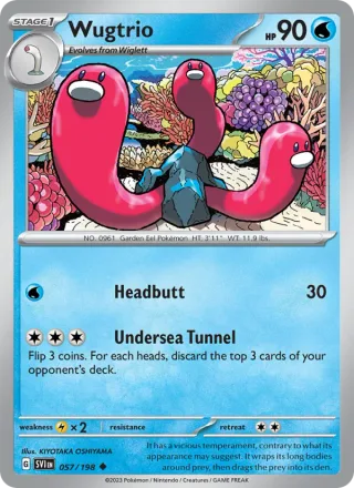 Wugtrio #057 · Scarlet & Violet Pokémon card