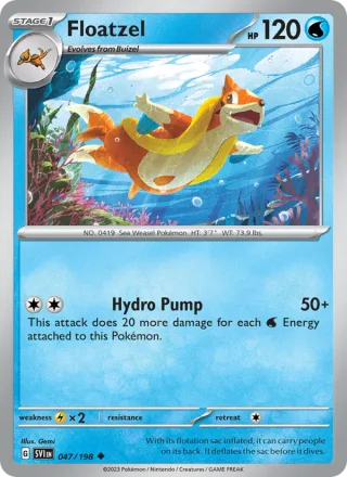 Floatzel #047 · Scarlet & Violet Pokémon card