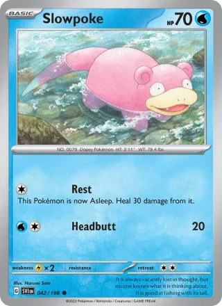 Slowpoke #042 · Scarlet & Violet Pokémon card