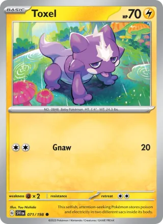 Toxel #071 · Scarlet & Violet Pokémon card