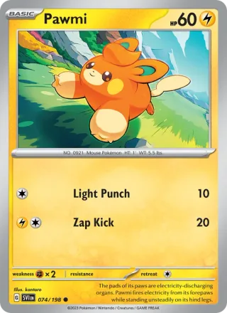 Pawmi #074 · Scarlet & Violet Pokémon card