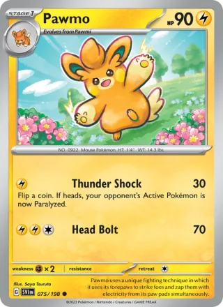Pawmo #075 · Scarlet & Violet Pokémon card