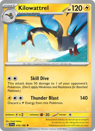 Kilowattrel #079 · Scarlet & Violet Pokémon card