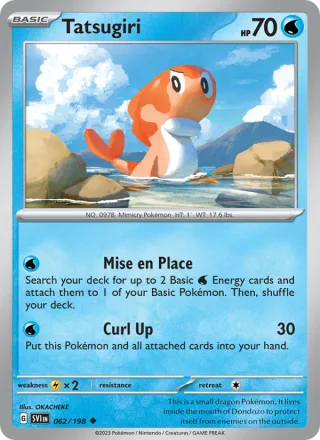 Tatsugiri #062 · Scarlet & Violet Pokémon card