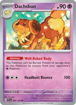 Dachsbun #099 · Scarlet & Violet Pokémon card