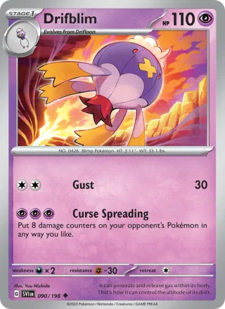 Drifblim #090 · Scarlet & Violet Pokémon card
