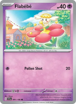 Flabébé #091 · Scarlet & Violet Pokémon card