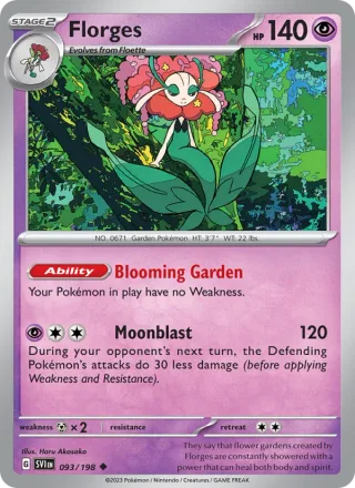 Florges #093 · Scarlet & Violet Pokémon card