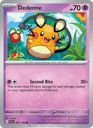 Dedenne #095 · Scarlet & Violet Pokémon card