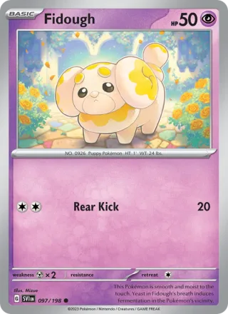 Fidough #097 · Scarlet & Violet Pokémon card