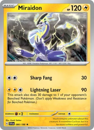 Miraidon #080 · Scarlet & Violet Pokémon card