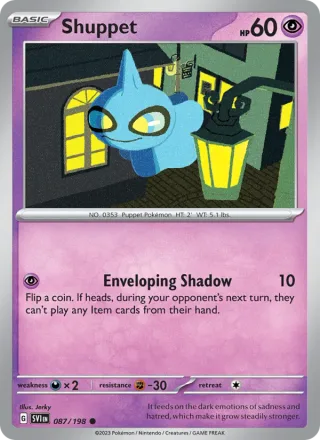 Shuppet #087 · Scarlet & Violet Pokémon card