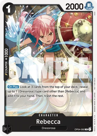 Rebecca (Tournament Pack 2025 Vol. 2) #OP04-092-tournament-pack-2025-vol-2 · One Piece Promotion Cards One Piece card
