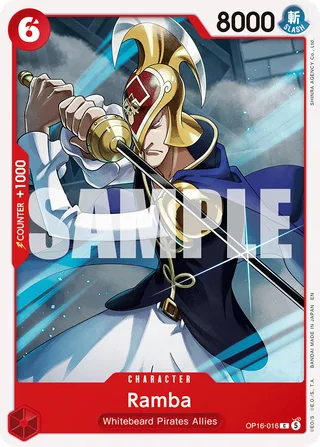Ramba #OP16-016 · The Time of Battle Release Event Cards One Piece card