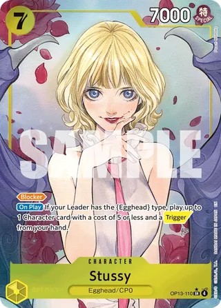Stussy (Alternate Art) #OP13-110-alternate-art · Carrying On His Will One Piece card