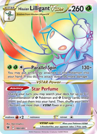 Hisuian Lilligant VSTAR #190 · Astral Radiance Pokémon card