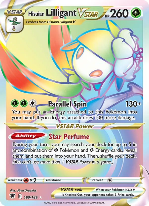 Hisuian Lilligant VSTAR full card art
