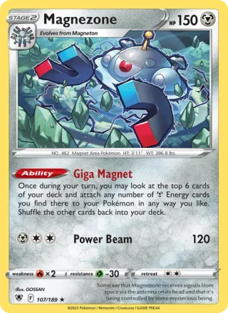 Magnezone #107 · Astral Radiance Pokémon card