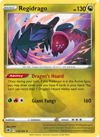 Regidrago #118 · Astral Radiance Pokémon card