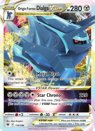 Origin Forme Dialga VSTAR #114 · Astral Radiance Pokémon card