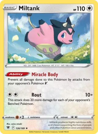 Miltank #126 · Astral Radiance Pokémon card