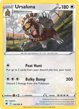 Ursaluna #124 · Astral Radiance Pokémon card
