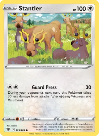 Stantler #125 · Astral Radiance Pokémon card