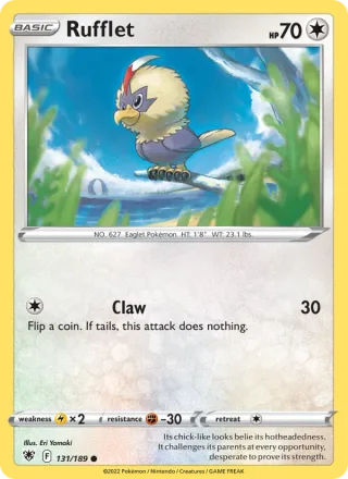 Rufflet #131 · Astral Radiance Pokémon card