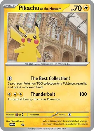 Pikachu at the Museum #Museum · MEP Black Star Promos Pokémon card