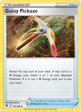 Gutsy Pickaxe #145 · Astral Radiance Pokémon card