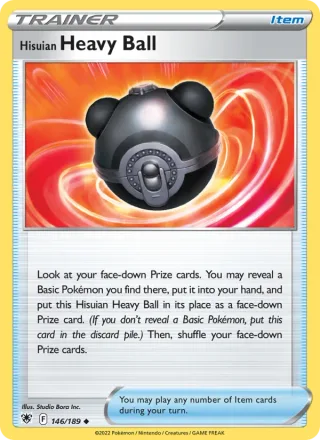 Hisuian Heavy Ball #146 · Astral Radiance Pokémon card