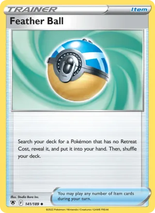 Feather Ball #141 · Astral Radiance Pokémon card
