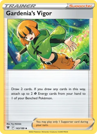 Gardenia's Vigor #143 · Astral Radiance Pokémon card
